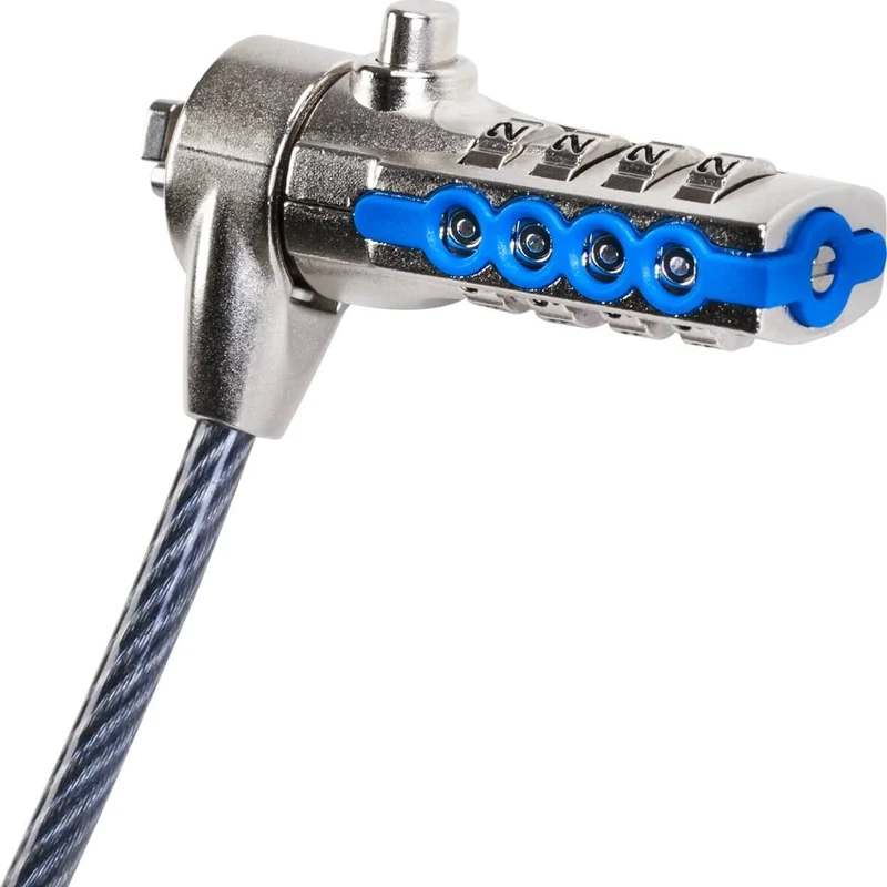 Targus DEFCON™ T-Lock Resettable Combination Cable Lock for Laptop Computer and Desktop Security Cable (PA410E)