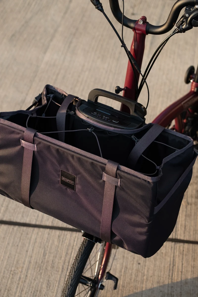Tasche Brompton Electric Basket Large Black
