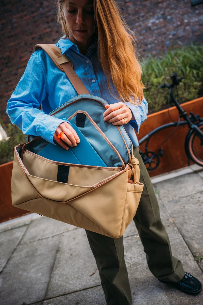 Tasche Brompton Electric Zip Bag Large Sand