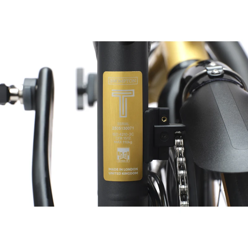 SOLD OUT Faltrad Brompton T Line Ceratech Cobalt Black 12 Speed