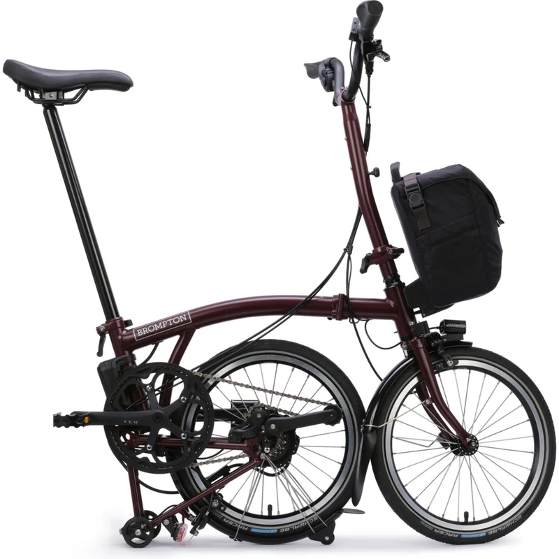 Faltrad Brompton Electric C Line High Red Plum