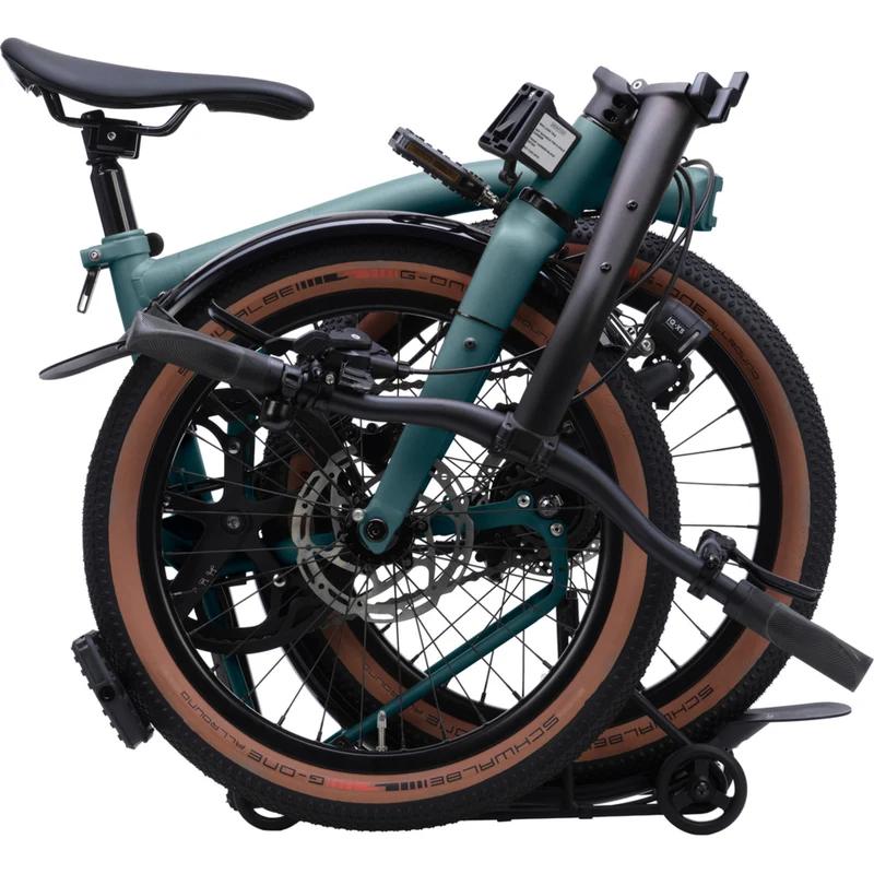Faltrad Brompton G Line Forest Green mit Dynamobeleuchtung