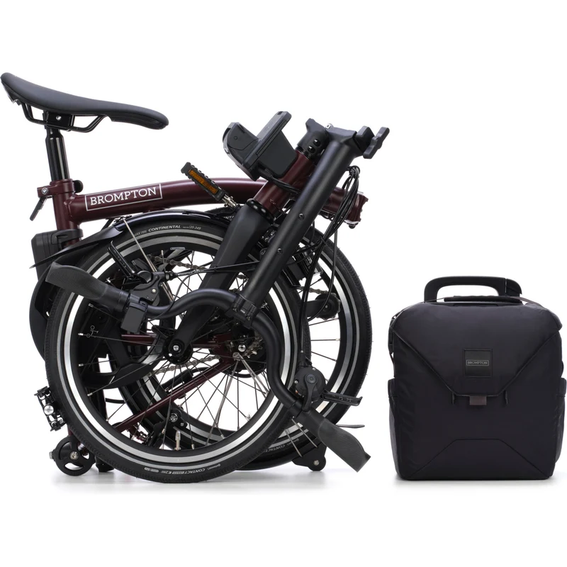 Faltrad Brompton Electric P Line Mid Red Plum