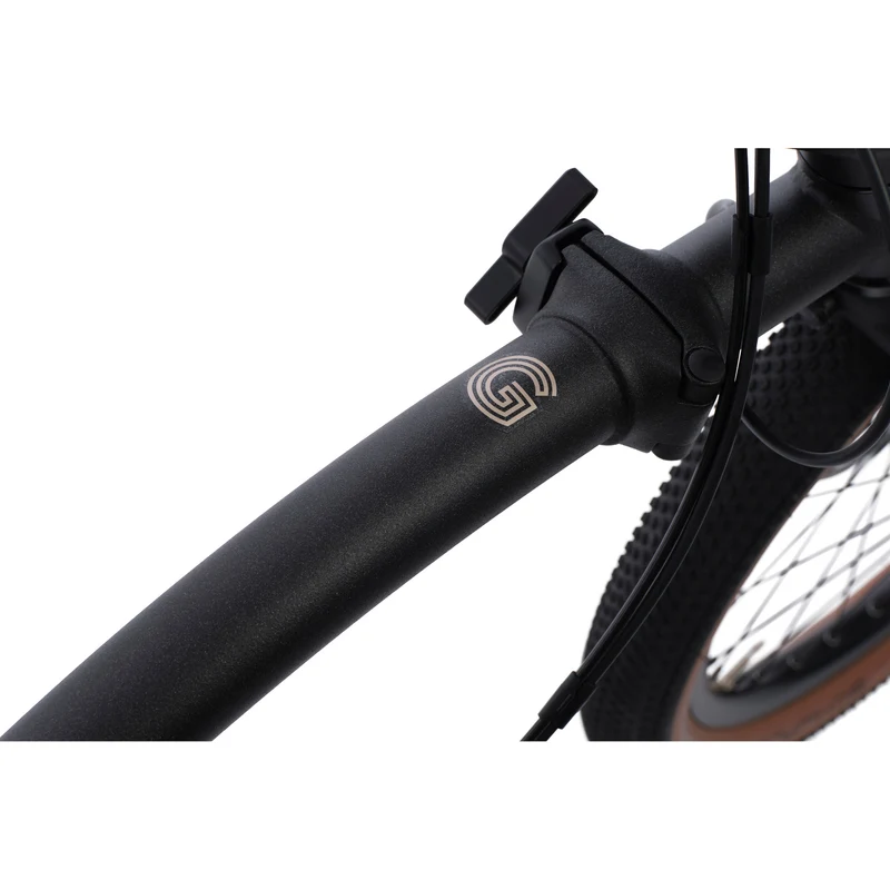 Faltrad Brompton G Line Space Black mit Dynamobeleuchtung
