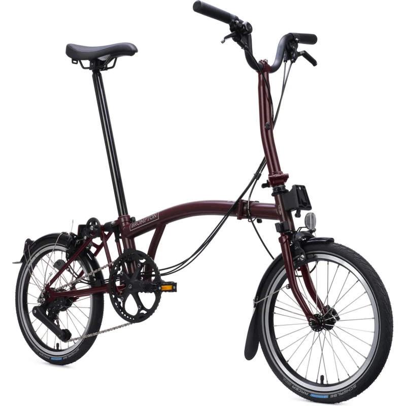 Faltrad Brompton C Line Mid Red Plum 12-Gang