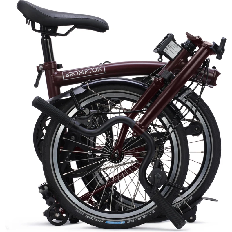 Faltrad Brompton C Line High Red Plum 12-Gang