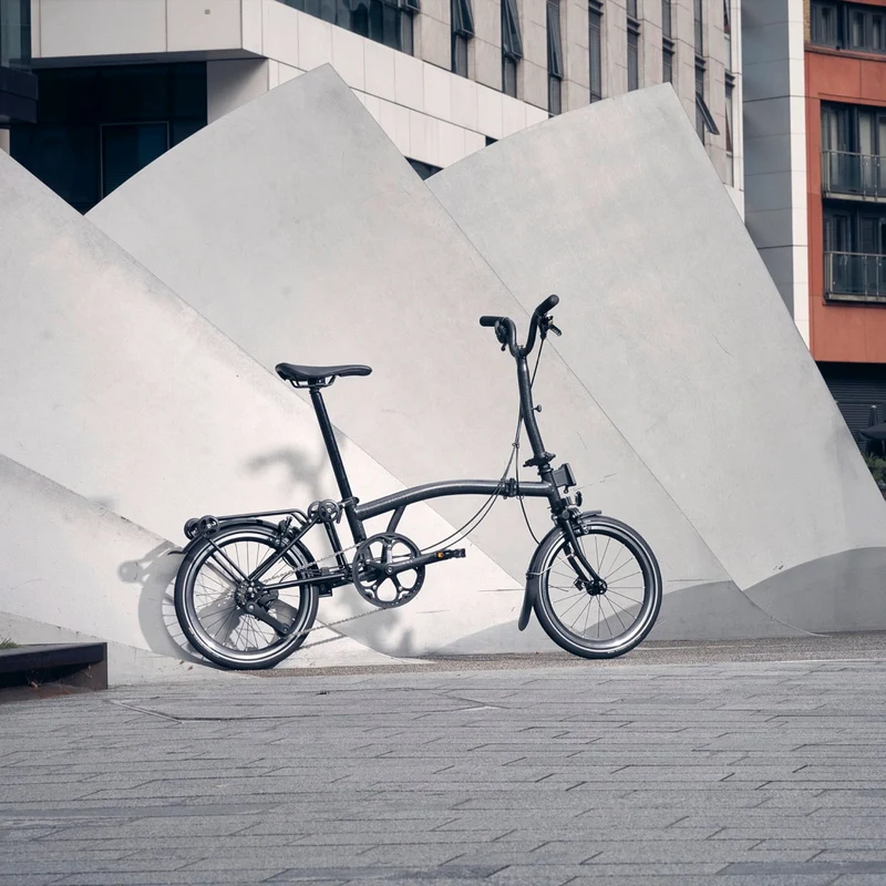 Faltrad Brompton C Line High Matt Black 12-Gang