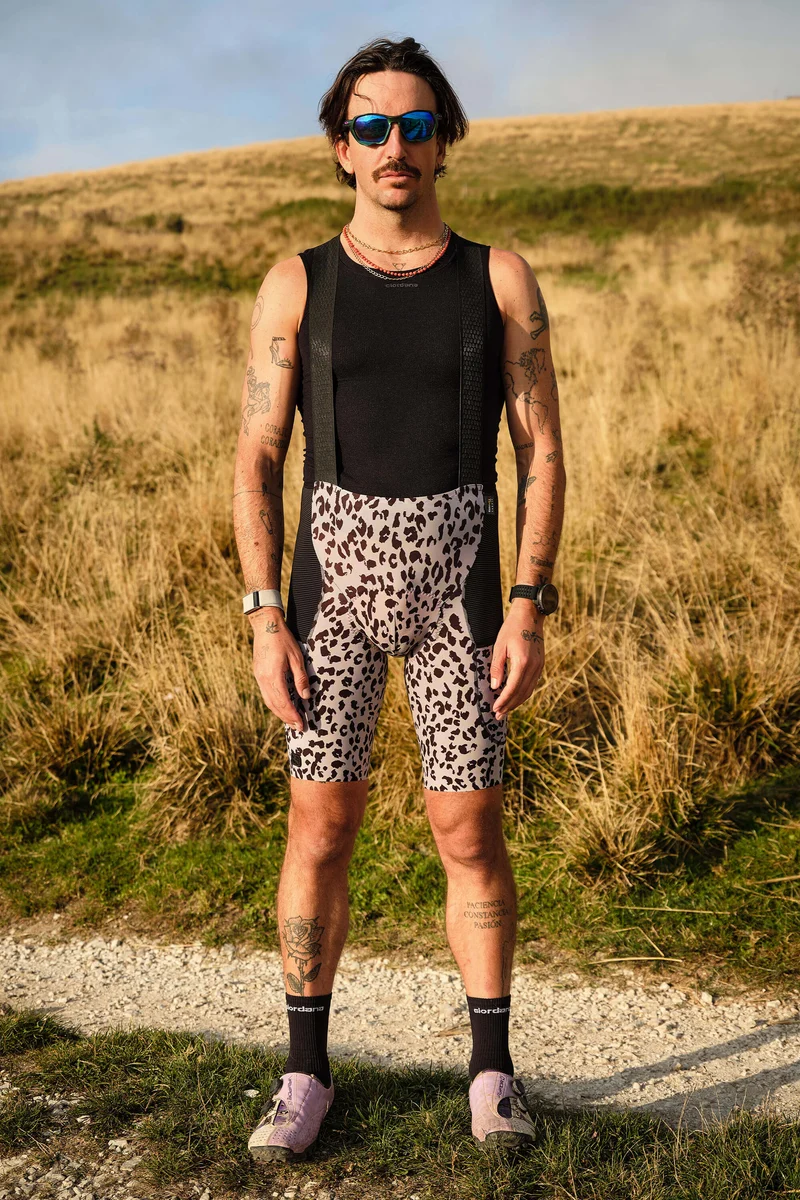 Giordana Men's Beyond Gravel Leopard Cargo Bib Short