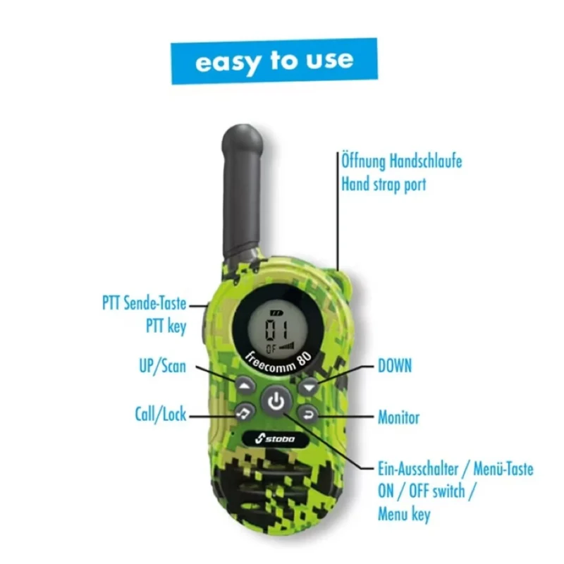 Stabo Walkie Talkie freecom 80 - 2er Set