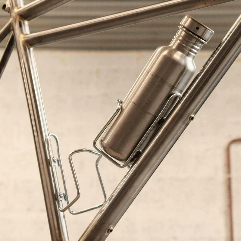 Flaschenhalter Manivelle silber