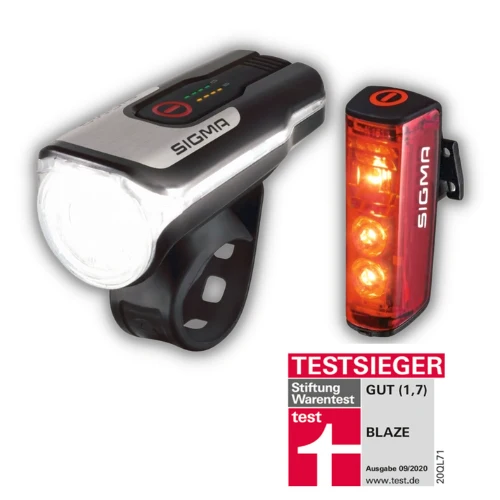 Sigma Aura 80 + Blaze Fahrradbeleuchtung Set StVZO