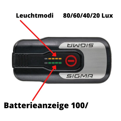 Sigma Aura 80 + Blaze Fahrradbeleuchtung Set StVZO