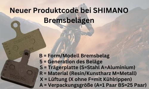 Shimano B05S Resin Bremsbelag Paar für MT200 MT400 Deore M315