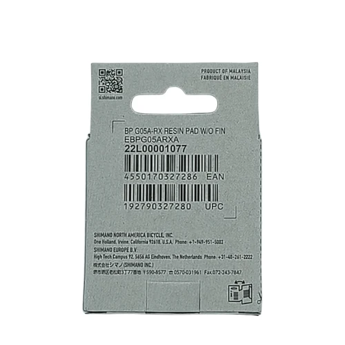 Shimano G05A-RX Resin Bremsbelag 2-Kolben XT SLX Deore Aluminium