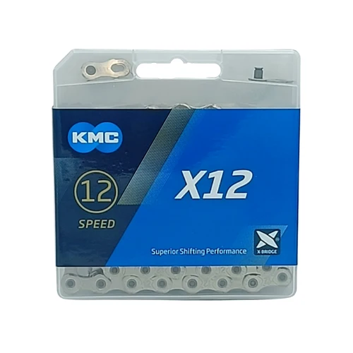 KMC X12 Fahrradkette 12-fach 126 Glieder silber mit MissingLink