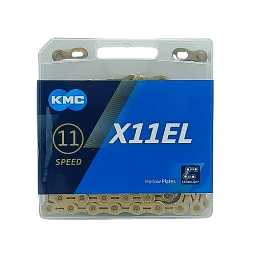 KMC X11EL 11-fach Fahrradkette 118 Glieder silber/gold