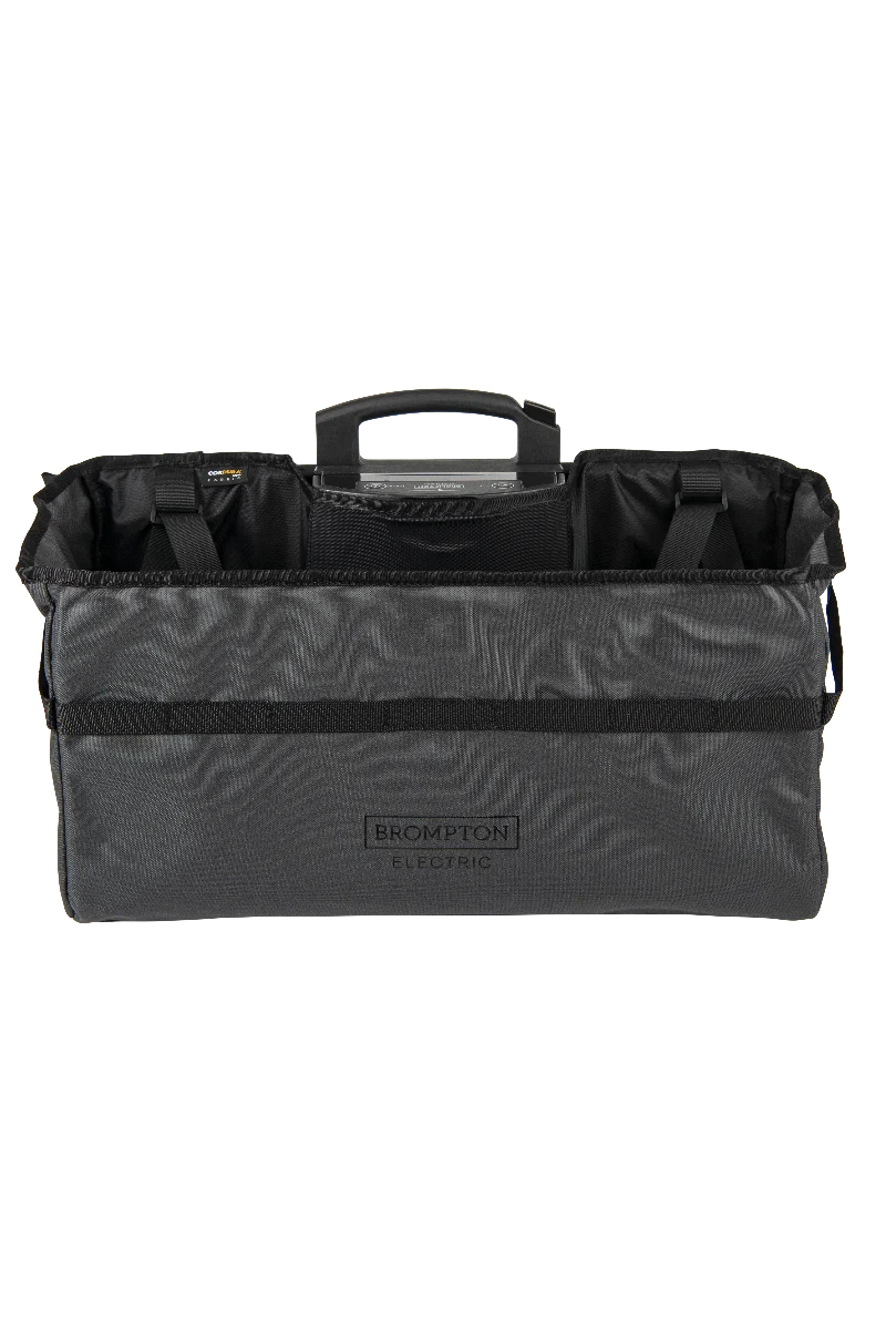 Brompton Electric Basket Bag Dark Grey