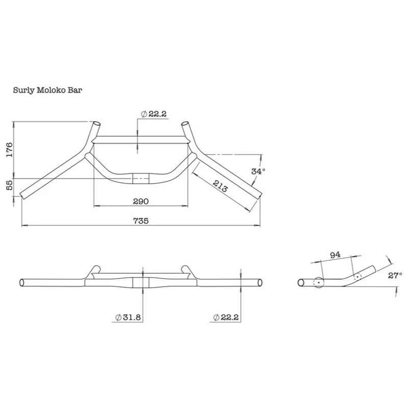 Surly Moloko Bar Black