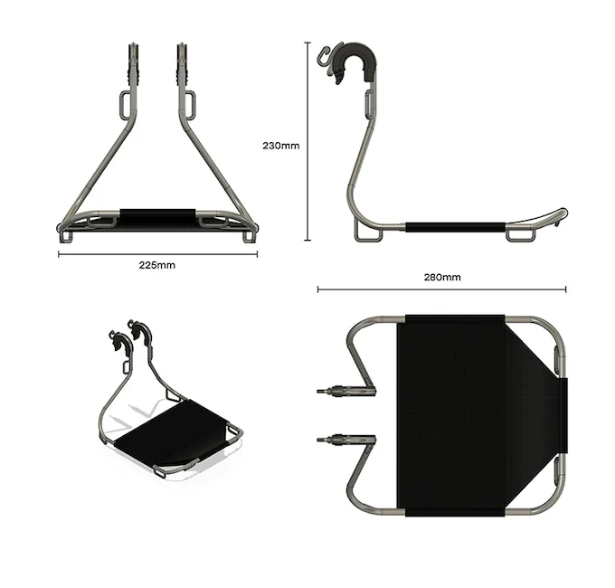 Frontrack Wholegrain Cycles Jack The Bike Rack black