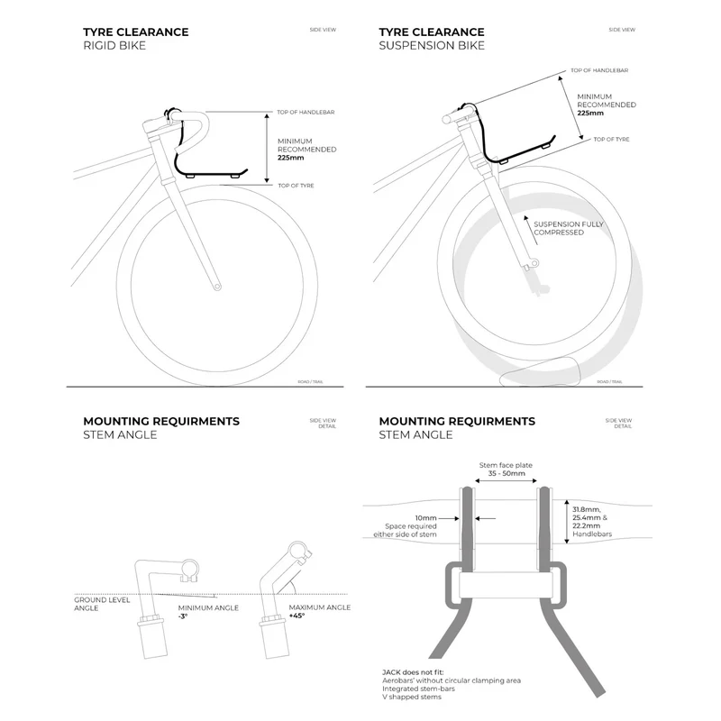 Frontrack Wholegrain Cycles Jack The Bike Rack black