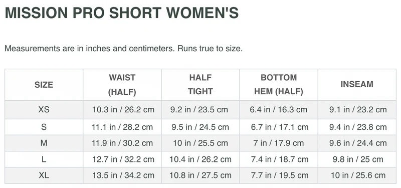 Mission Workshop Women’s Pro Road Shorts Black