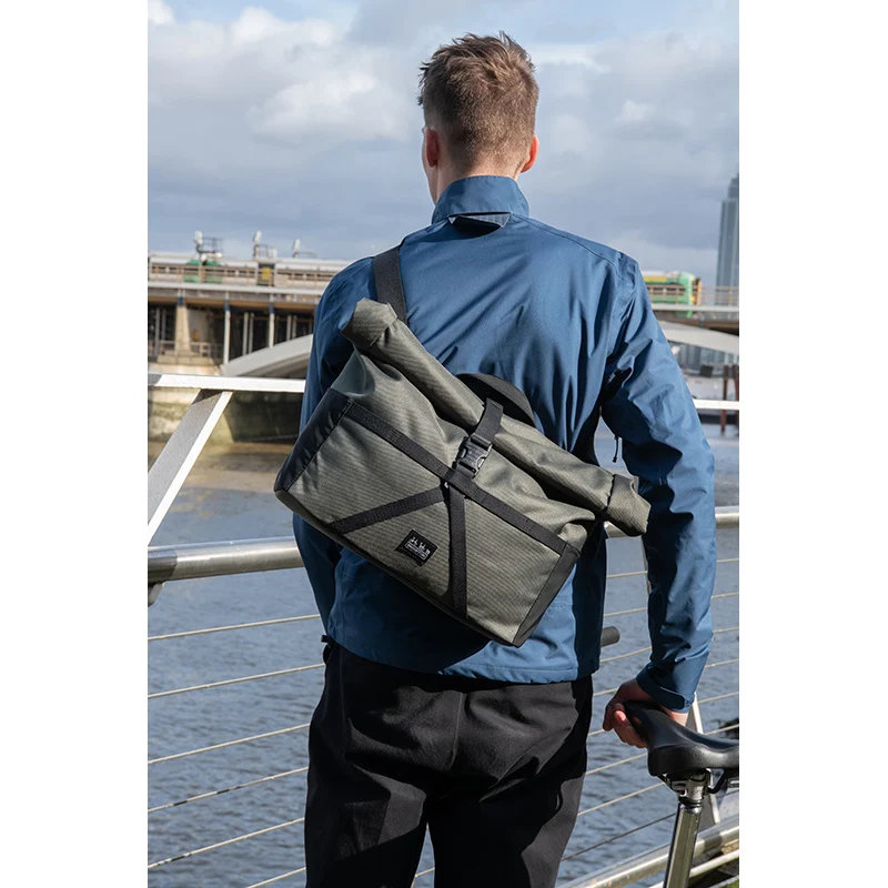Brompton Borough Roll Top Bag M Olive
