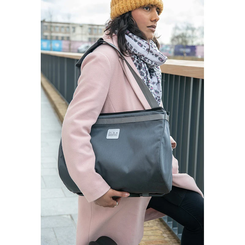 Brompton Borough Basket Bag Dark Grey