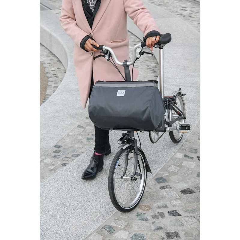 Brompton Borough Basket Bag Dark Grey