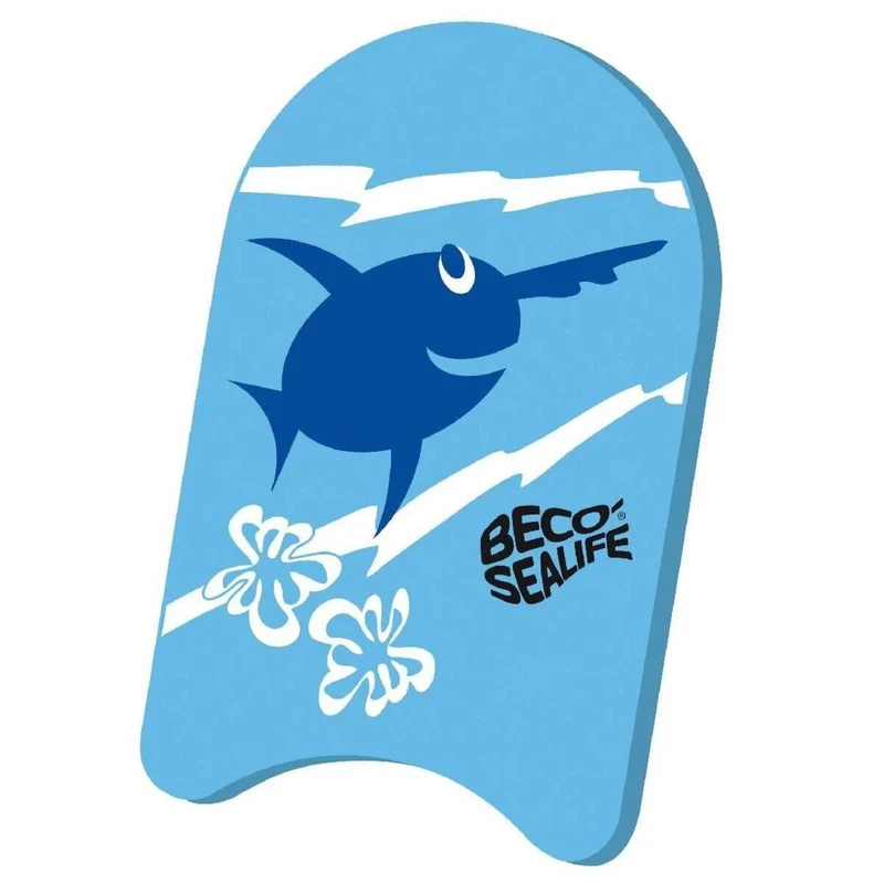 BECO Sealife Kickboard 34 x 21 cm, blau, Print Ray