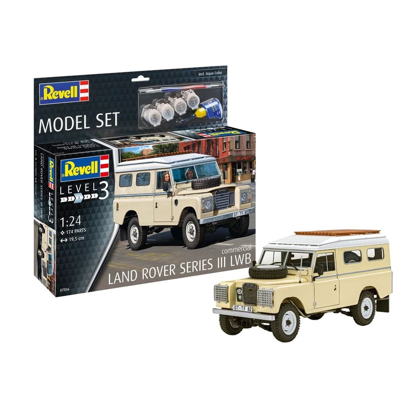 Revell 67056 1:24 Model Set Land Rover Series III LWB (commercial)