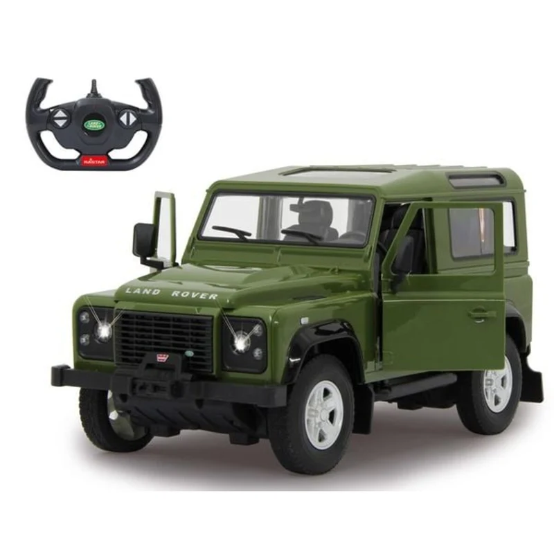 Jamara Land Rover Defender grün 2,4 GHz Tür manuell Maßstag 1:14