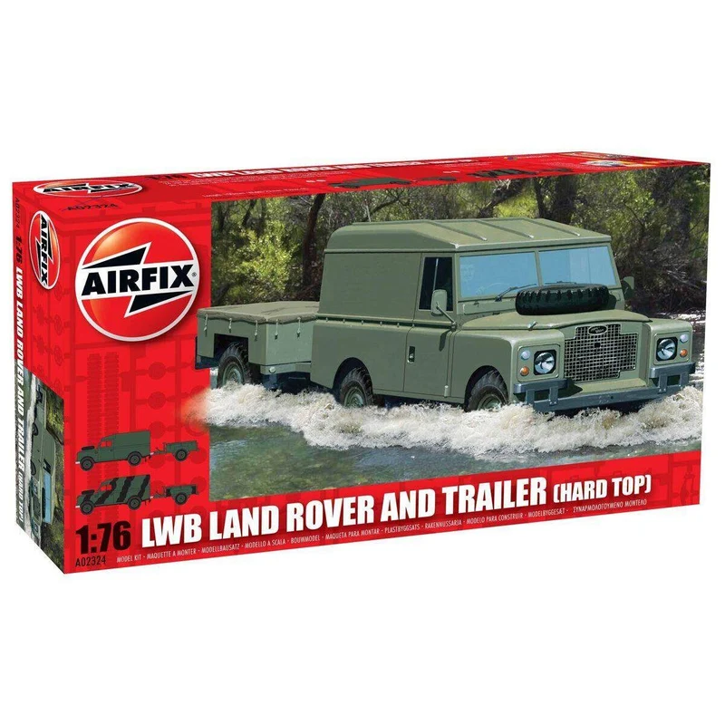 Airfix Modellbaufahrzeug LWB Landrover & Trailer