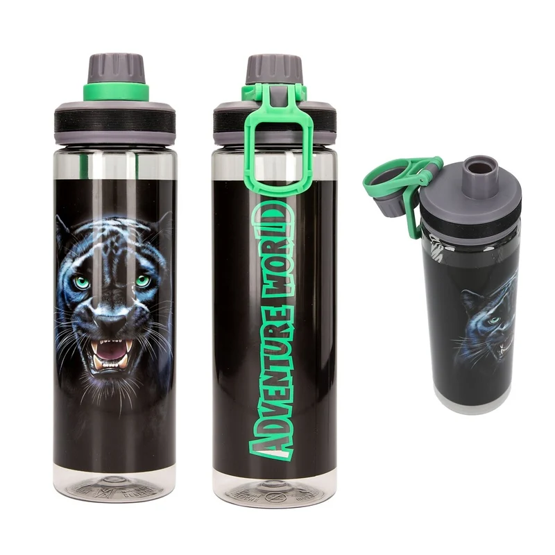 Depesche 0013931 Adventure World Trinkflasche Tritan XL PANTHER