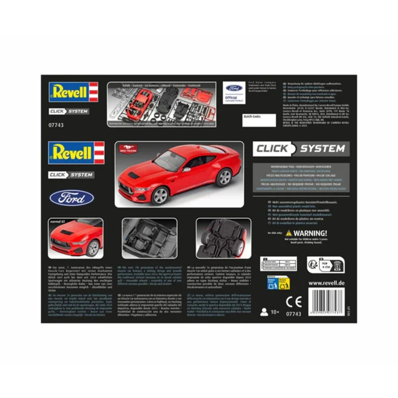 Revell 07743 1:25 2024 Ford Mustang GT (Click System)