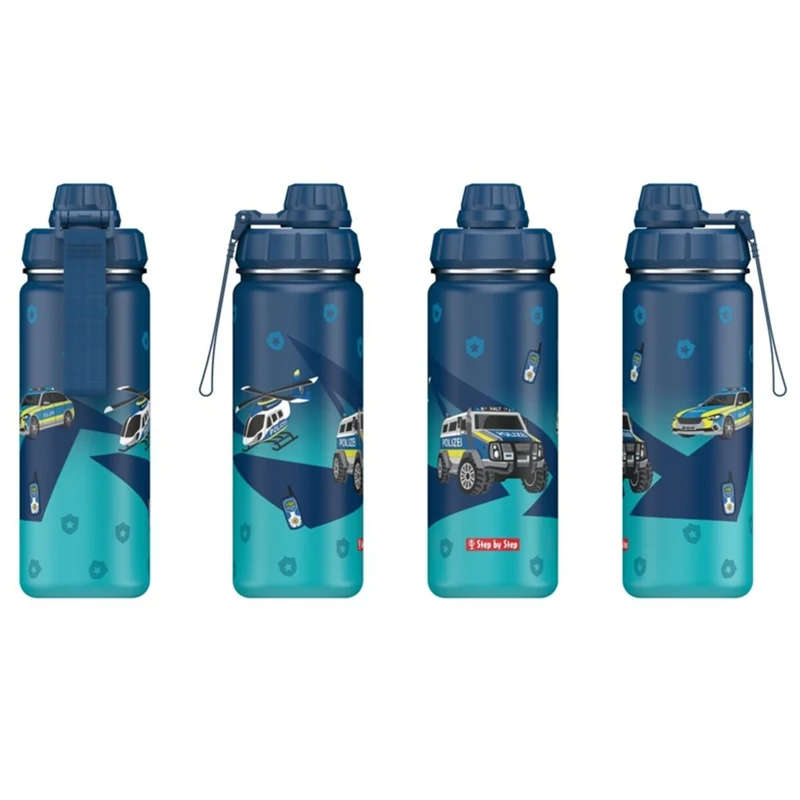 Step by Step Isolierte Edelstahl-Trinkflasche "Police"