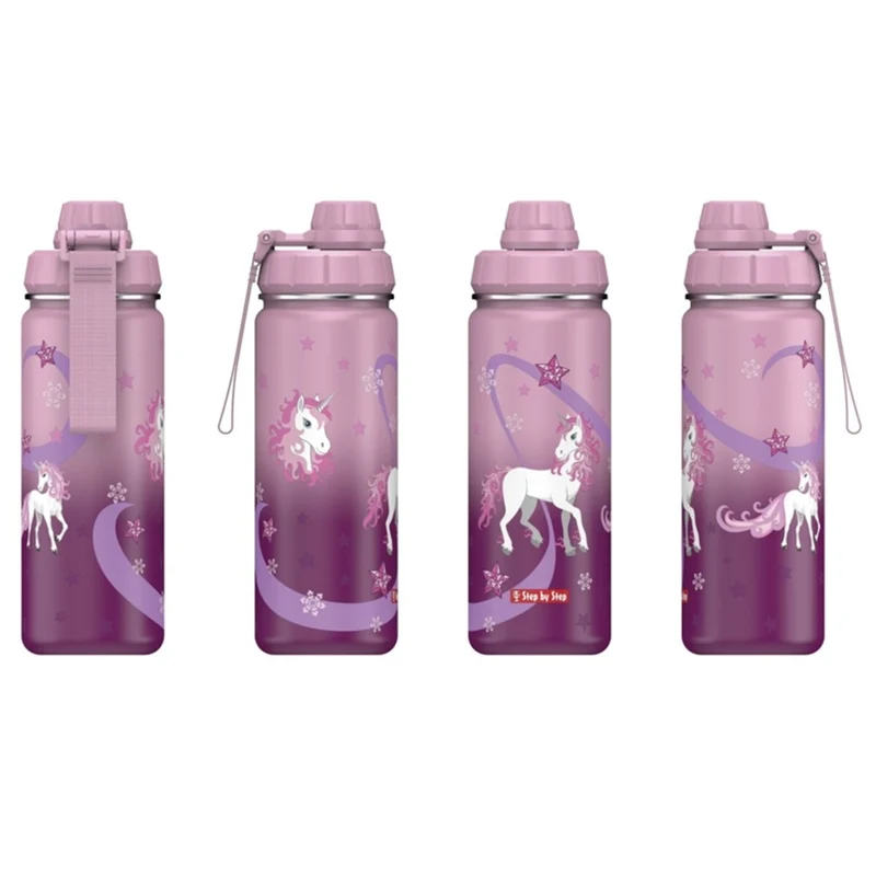 Step by Step Isolierte Edelstahl-Trinkflasche "Sweet Unicorn"