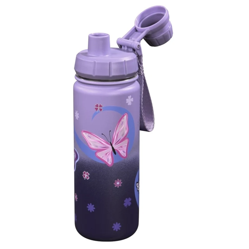 Step by Step Isolierte Edelstahl-Trinkflasche "Sweet Butterfly"