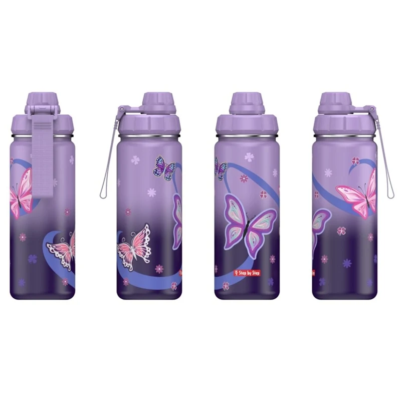 Step by Step Isolierte Edelstahl-Trinkflasche "Sweet Butterfly"