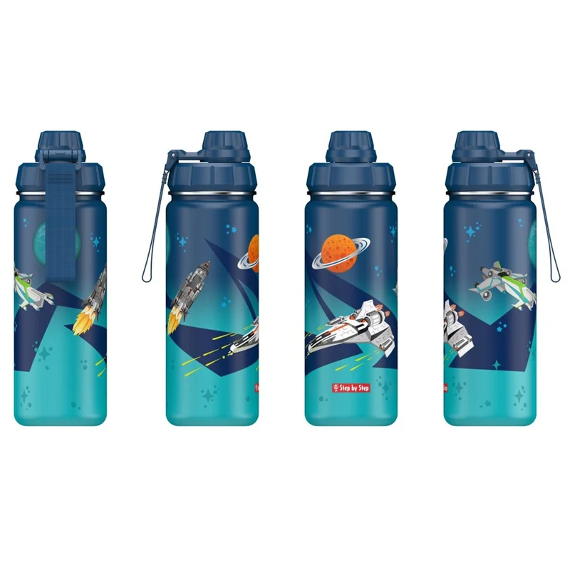 Step by Step Isolierte Edelstahl-Trinkflasche "Starship"