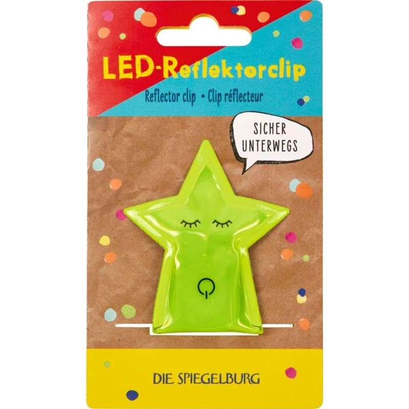 Die Spiegelburg Blinkender Anhänger Stern - Bunte Geschenke, im Display