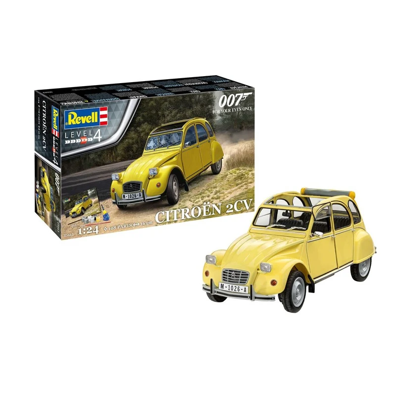 Revell 05663 1:24 Geschenkset - Citroen 2CV (James Bond 007) "For Your Eyes Only"