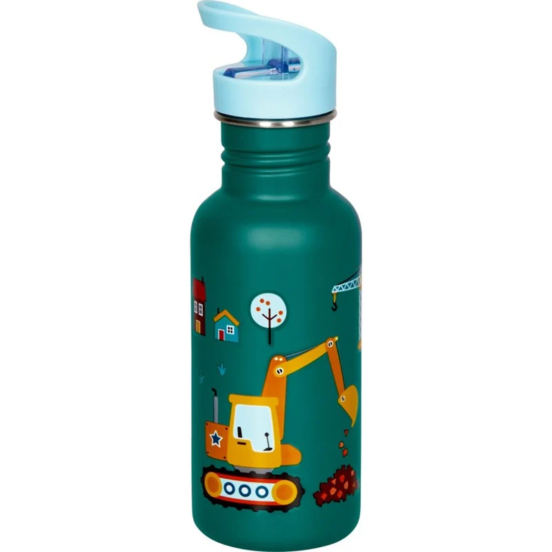 Die Spiegelburg Edelstahlflasche Bagger Ed.2 - Wenn ich mal groß...(ca.0,5l)