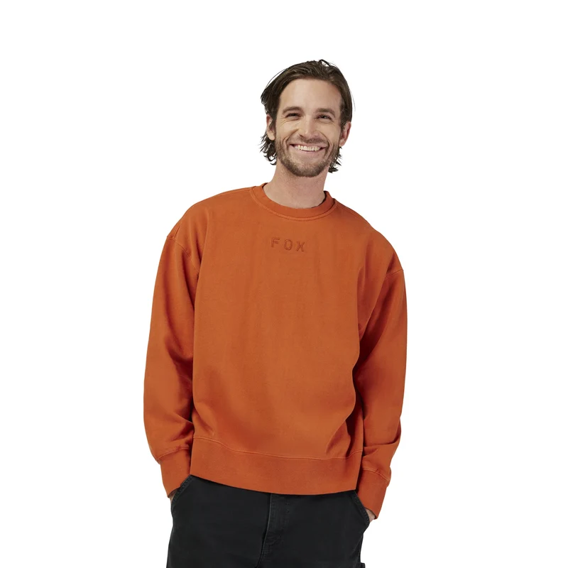 Fox Wordmark Oversized Fleece Crew
