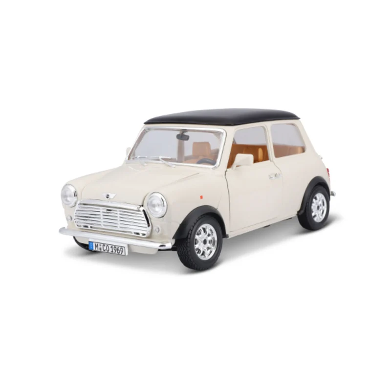 BBURAGO Mini Cooper (1969) beige/schwarz, 1:16
