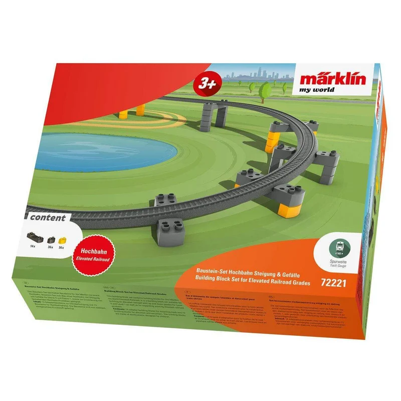 Märklin 72221 H0 Märklin my world - Baustein-Set Hochbahn Steigung & Gefälle