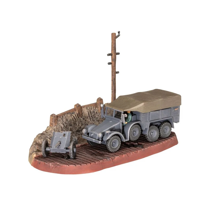 Revell 03344 1:76 Krupp Protze KFZ 69 with 3,7cm Pak