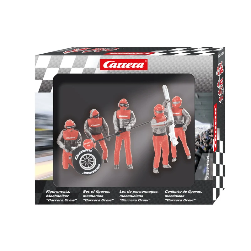 Carrera Digital 124, Digital 132 und EVOLUTION Figurensatz Mechaniker, Carrera Crew rot