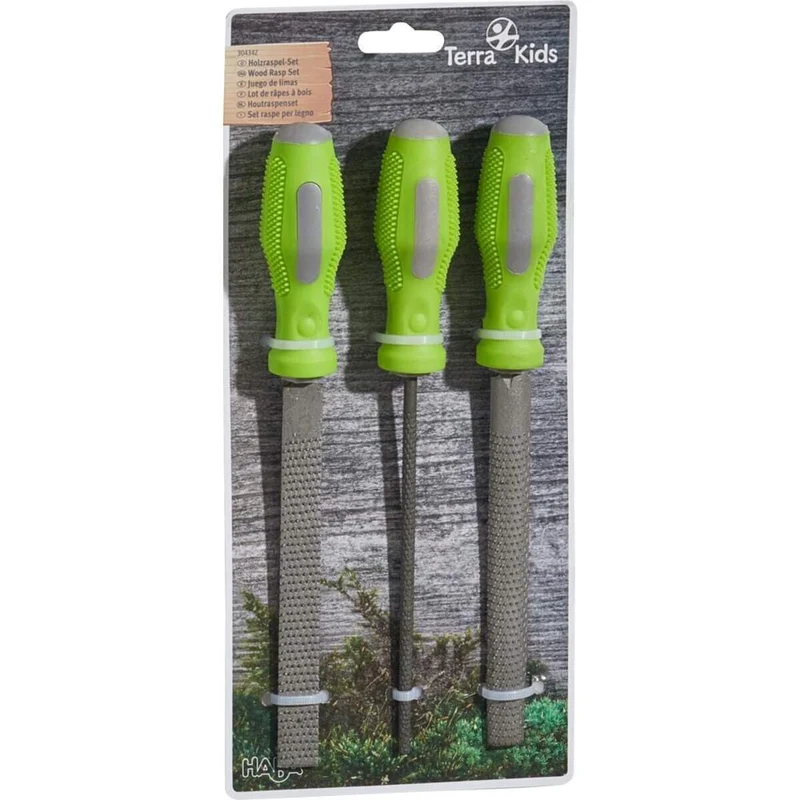 HABA 1304342001 Terra Kids Holzraspel-Set