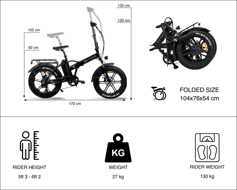 Hygge Vester Foldable E-Bike 2024