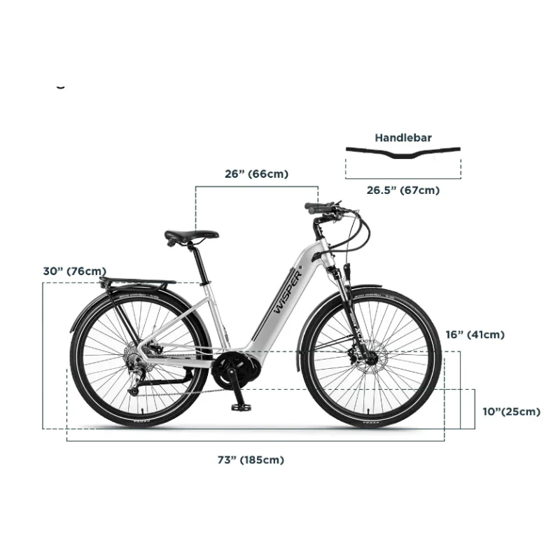 Wisper M7 Mid Drive Step-Thru E-Bike